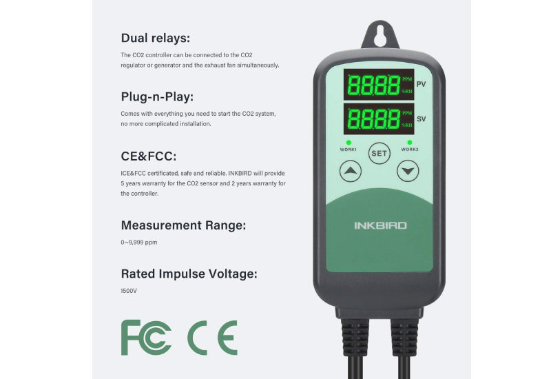 Inkbird  ICC-500T Contrôleur de CO2