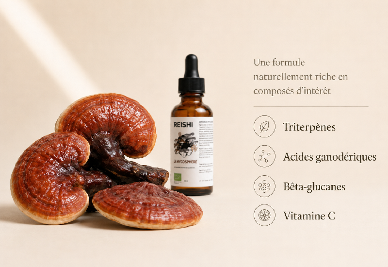 composition extrait extrait reishi bio