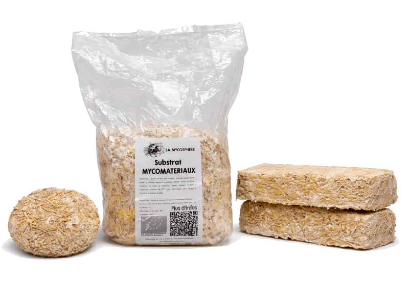 MycoMaterialien – Bereits besiedeltes Substrat zum Formen (4 L / 1,5 kg)