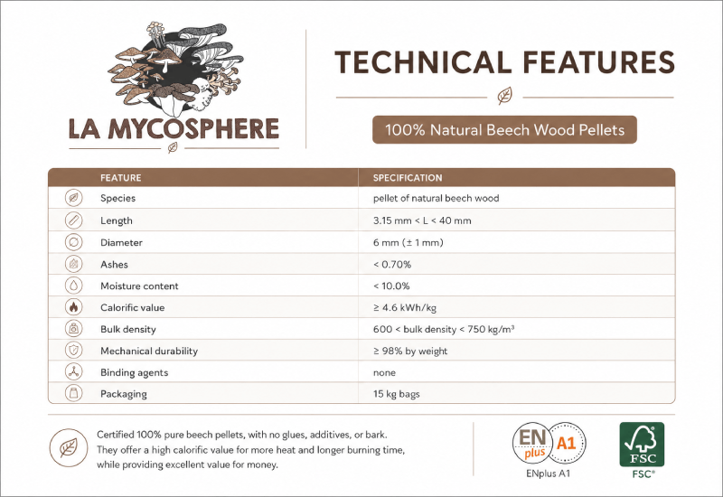technical datasheet beech pellet