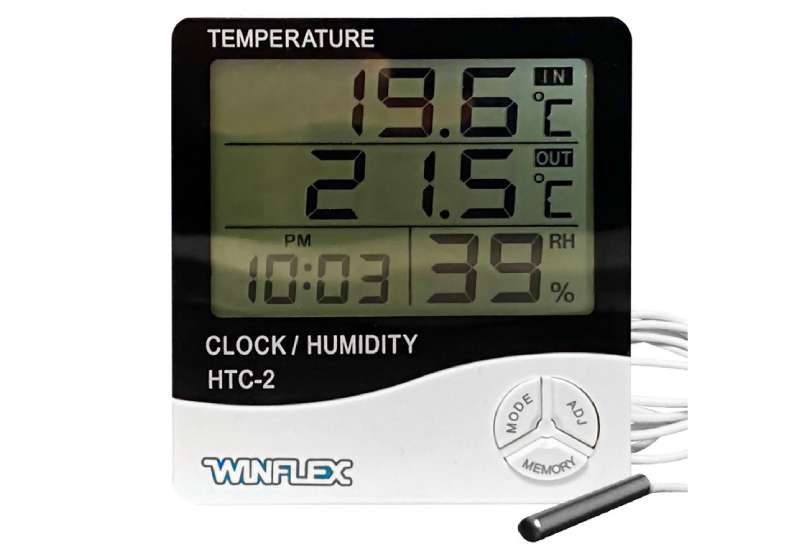 Winflex - Thermo-Hygromètre + Sonde filaire - Humidité et température