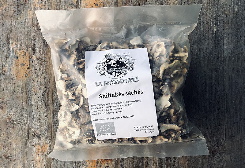 Champignons Shiitaké Séchés Bio