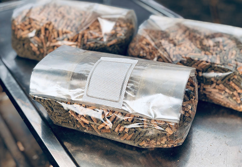 Substrat Pellet optimal bio pour champignon lignivore