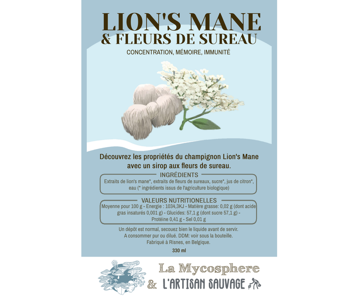 Lion s Mane And Elderflower Syrup La Mycosph re lion-s-mane-and-elderflower-syrup-la-mycosph-re