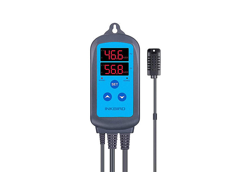 thumbnail interactive-video image 1 of Inkbird IHC-200 Digital Humidity Controller – 110V, 10A, Plug & Play, With Probe – Hydroponics/Grow Tent 1 of 2